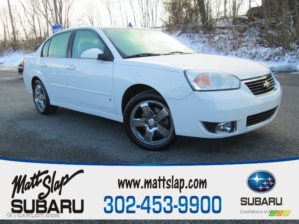 2006 Malibu LTZ Sedan - White / Cashmere Beige photo #1