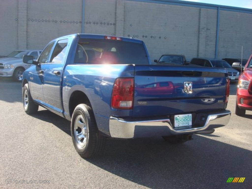 2010 Ram 1500 ST Crew Cab - Deep Water Blue Pearl / Dark Slate Gray photo #11