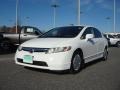 Taffeta White 2008 Honda Civic Hybrid Sedan