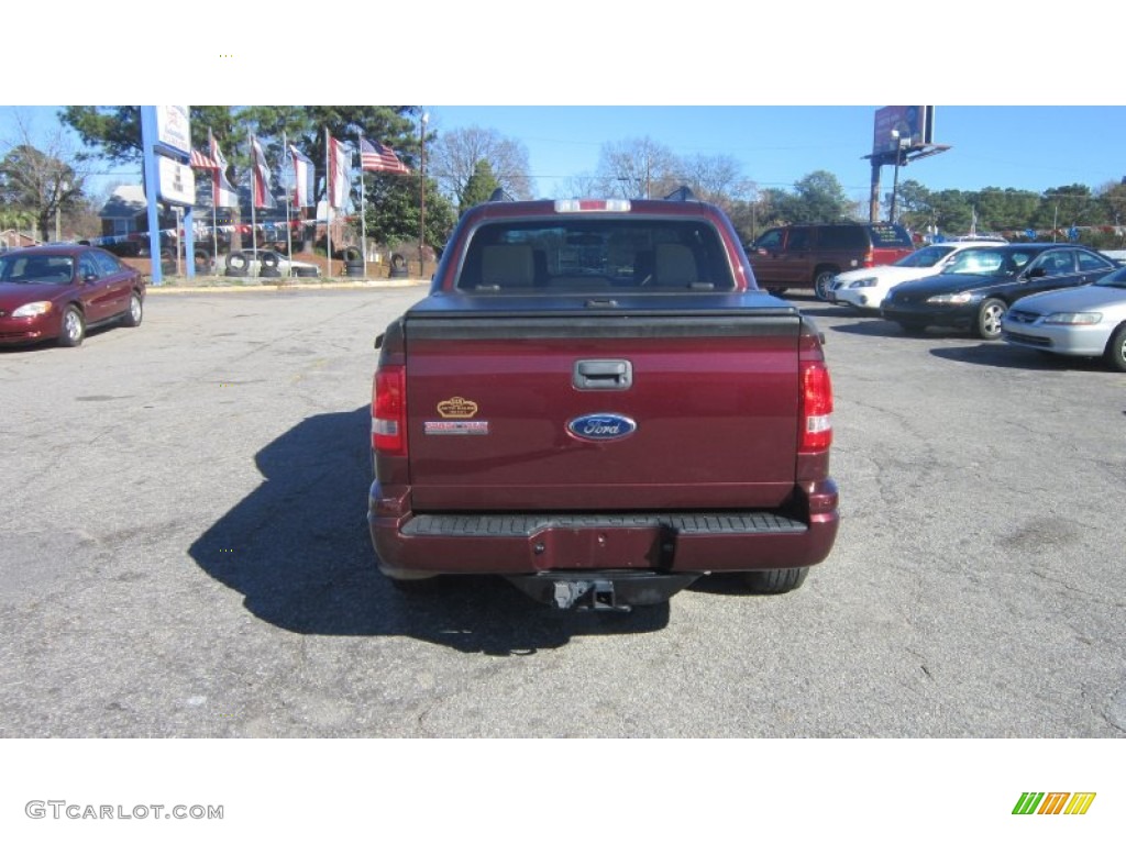2007 Explorer Sport Trac Limited - Dark Cherry Metallic / Camel photo #3