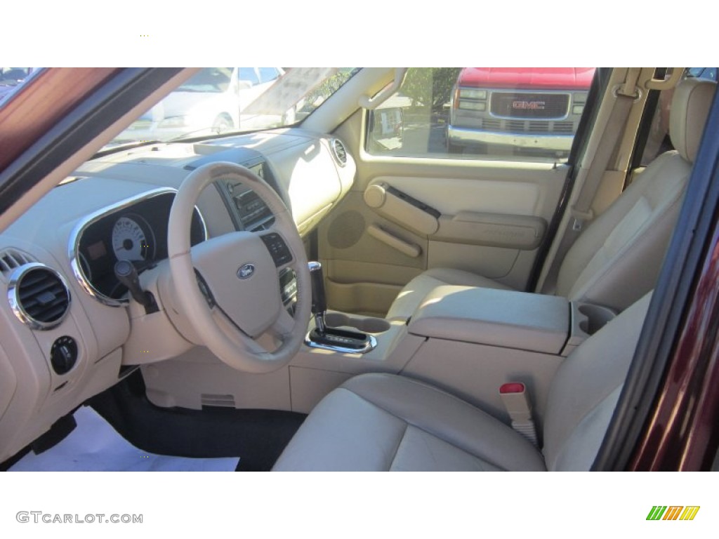 2007 Explorer Sport Trac Limited - Dark Cherry Metallic / Camel photo #10