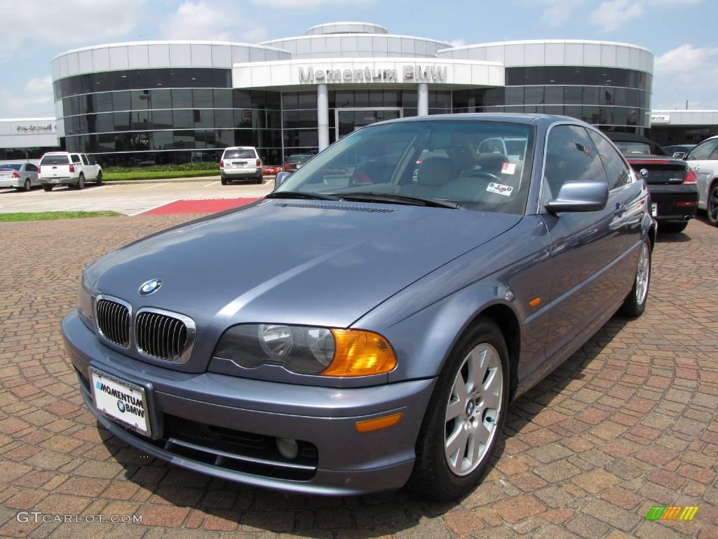 2000 3 Series 323i Coupe - Steel Blue Metallic / Sand photo #1