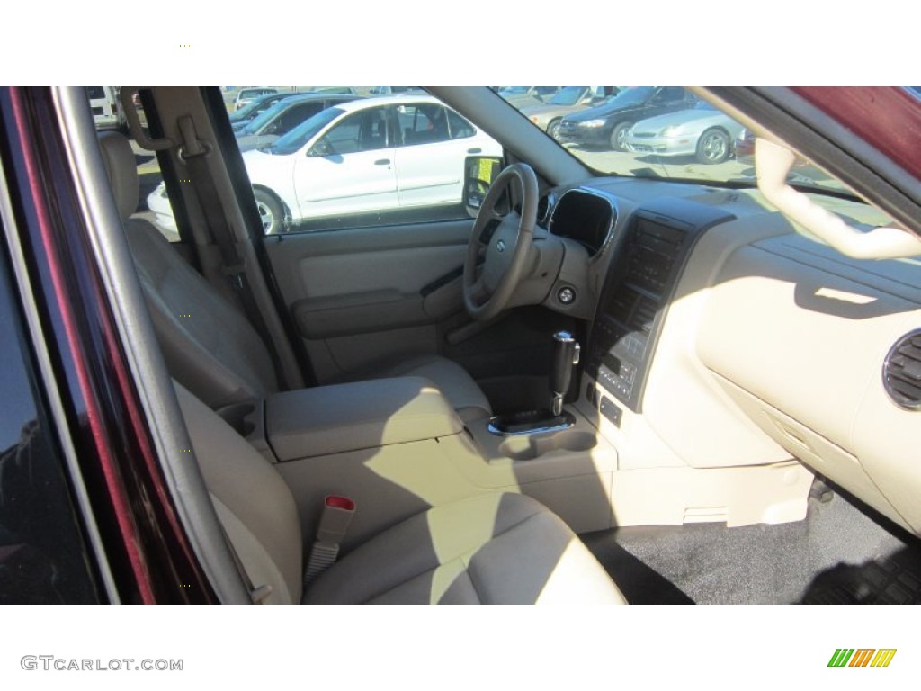 2007 Explorer Sport Trac Limited - Dark Cherry Metallic / Camel photo #18