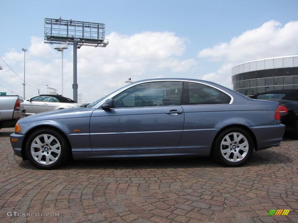 2000 3 Series 323i Coupe - Steel Blue Metallic / Sand photo #2