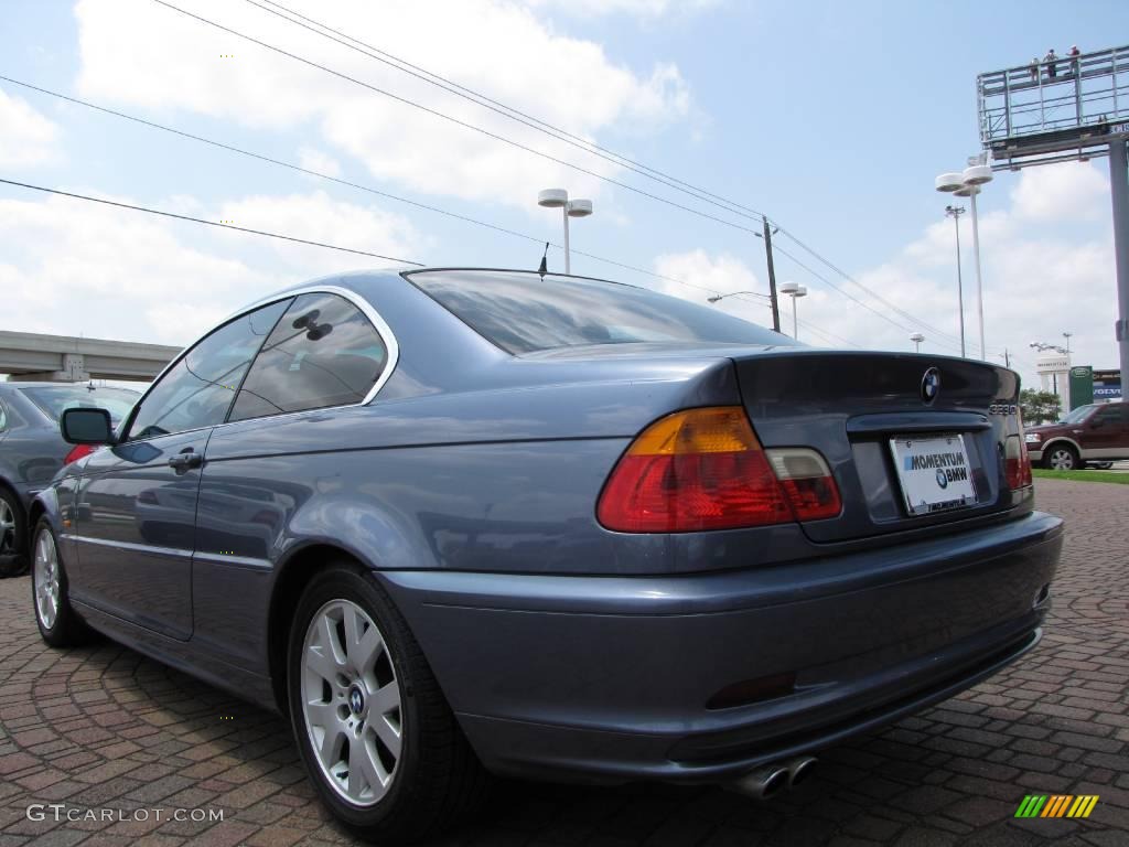 2000 3 Series 323i Coupe - Steel Blue Metallic / Sand photo #3