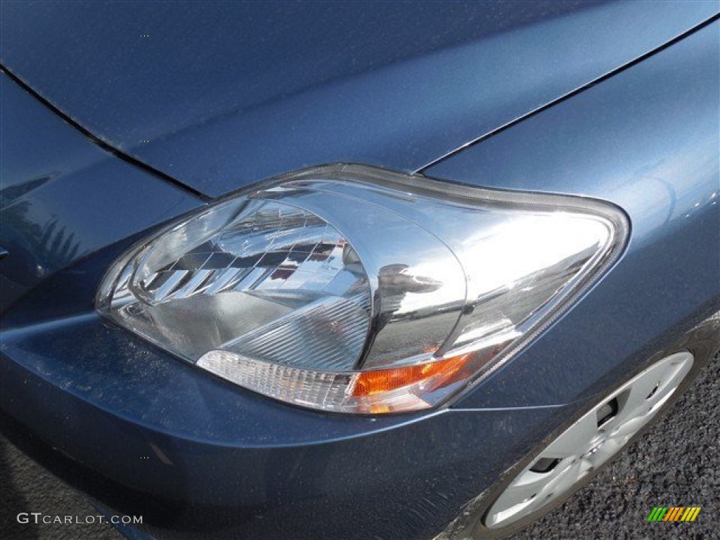 2012 Yaris Sedan - Pacific Blue Metallic / Dark Gray photo #4