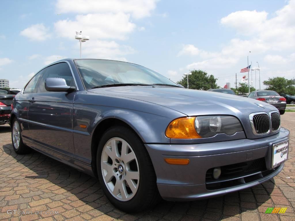 2000 3 Series 323i Coupe - Steel Blue Metallic / Sand photo #7