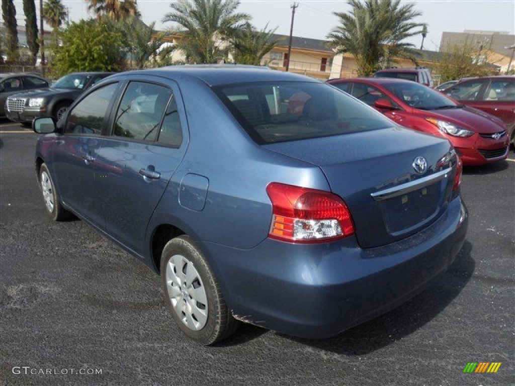 2012 Yaris Sedan - Pacific Blue Metallic / Dark Gray photo #7