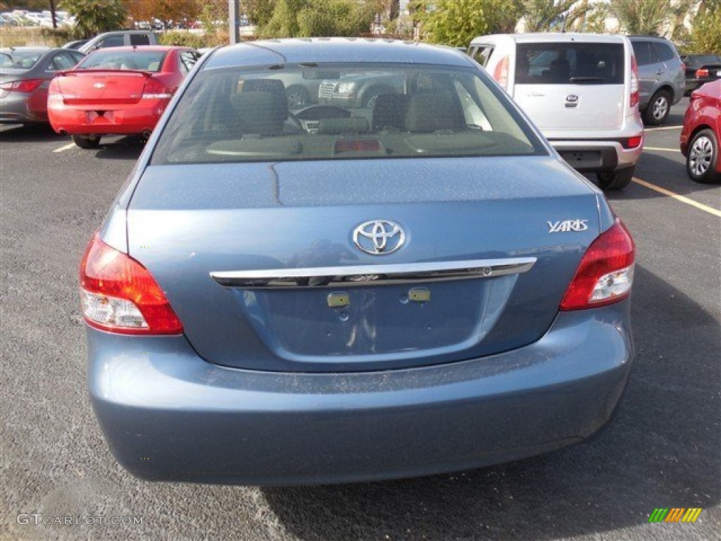 2012 Yaris Sedan - Pacific Blue Metallic / Dark Gray photo #8