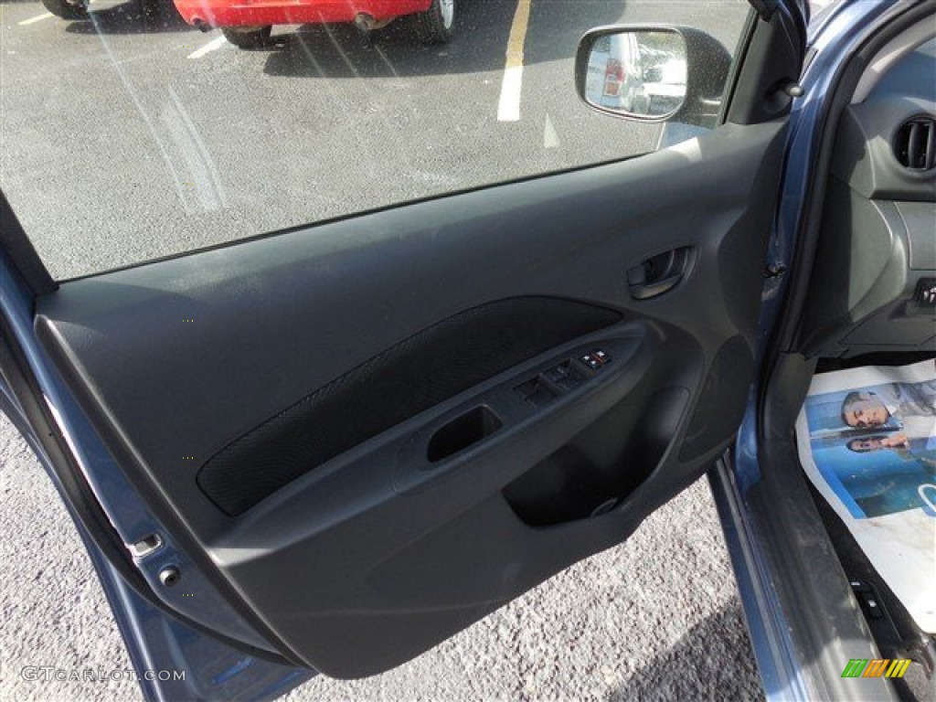 2012 Yaris Sedan - Pacific Blue Metallic / Dark Gray photo #11