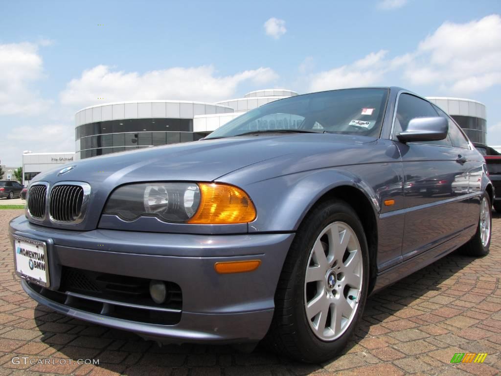 2000 3 Series 323i Coupe - Steel Blue Metallic / Sand photo #9