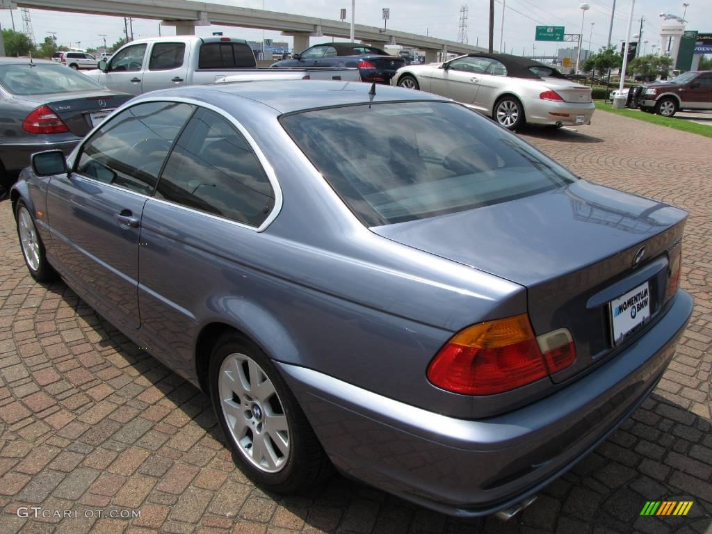 2000 3 Series 323i Coupe - Steel Blue Metallic / Sand photo #11