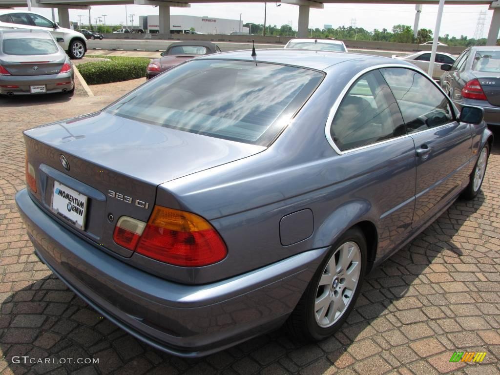 2000 3 Series 323i Coupe - Steel Blue Metallic / Sand photo #13