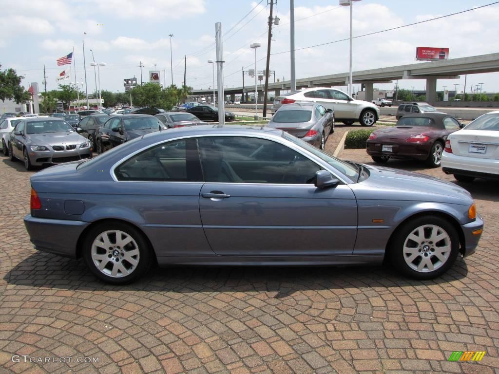 2000 3 Series 323i Coupe - Steel Blue Metallic / Sand photo #14