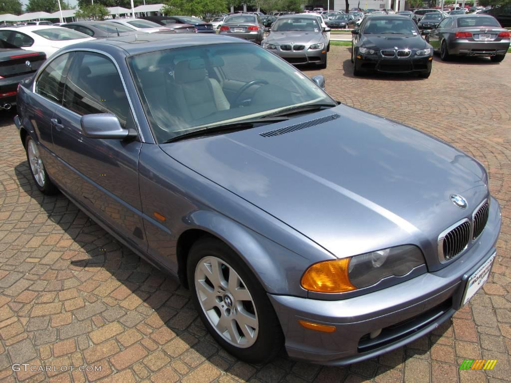 2000 3 Series 323i Coupe - Steel Blue Metallic / Sand photo #15