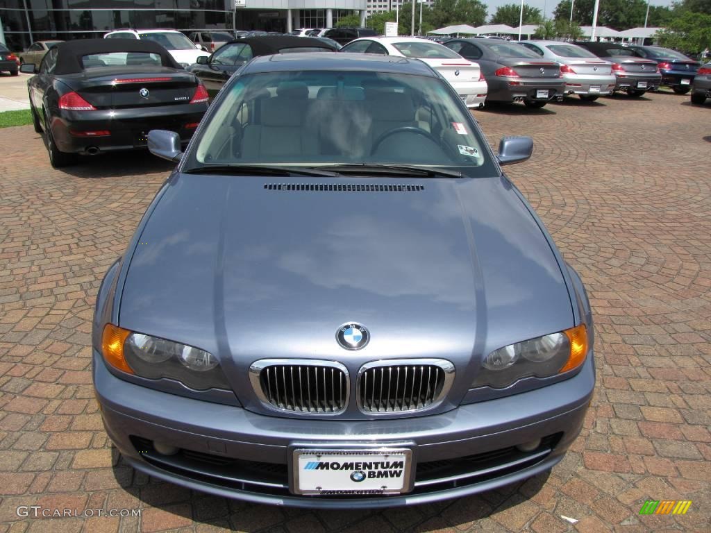 2000 3 Series 323i Coupe - Steel Blue Metallic / Sand photo #16
