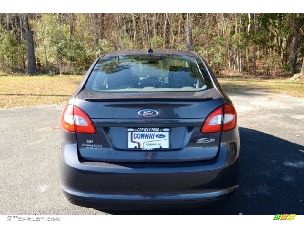 2012 Fiesta SE Sedan - Violet Grey Metallic / Charcoal Black photo #6