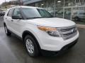 2011 White Suede Ford Explorer FWD  photo #8