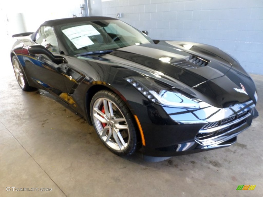Black 2014 Chevrolet Corvette Stingray Convertible Z51 Exterior Photo #88786973