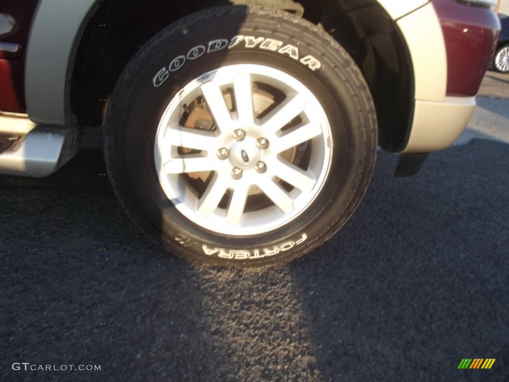 2007 Explorer Eddie Bauer 4x4 - Dark Cherry Metallic / Stone photo #19