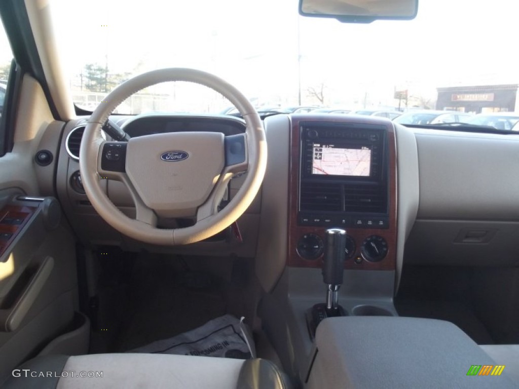 2007 Explorer Eddie Bauer 4x4 - Dark Cherry Metallic / Stone photo #45