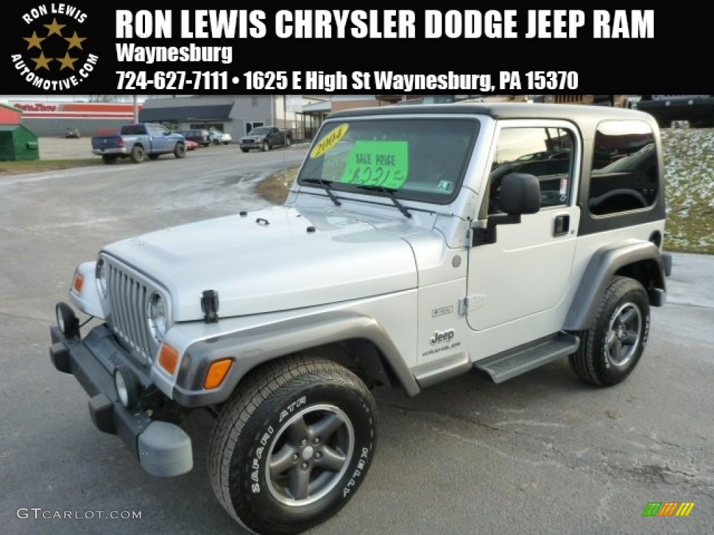 Bright Silver Metallic Jeep Wrangler