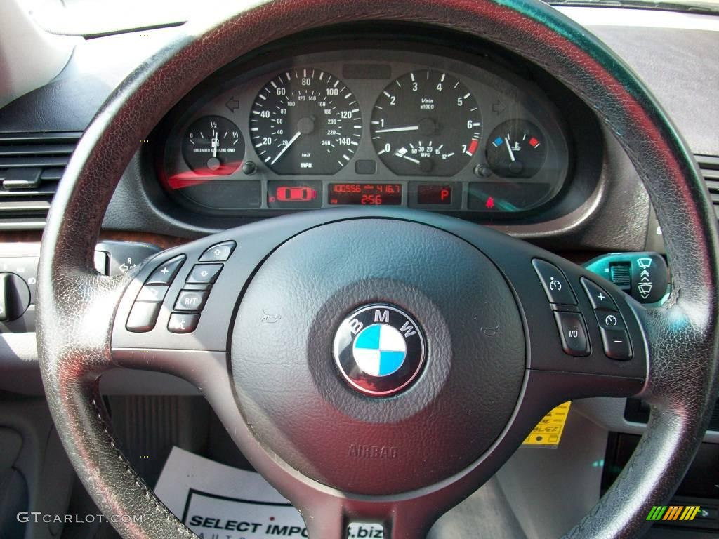 2003 3 Series 325i Sedan - Steel Blue Metallic / Grey photo #21