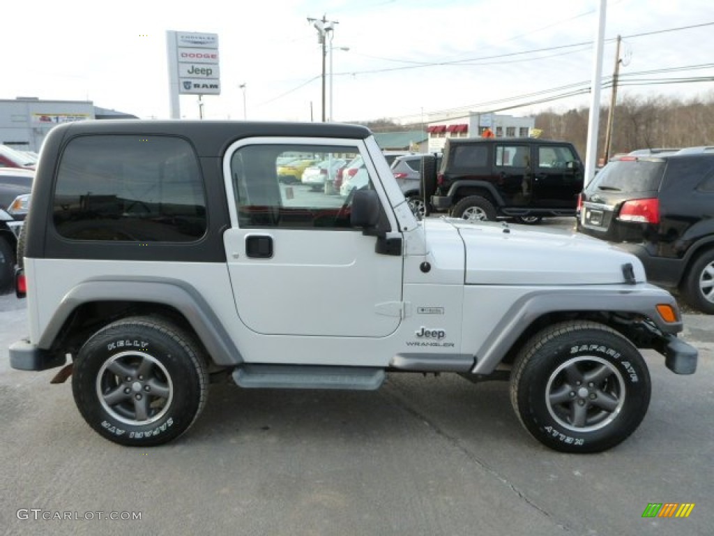 2004 Wrangler X 4x4 - Bright Silver Metallic / Dark Slate Gray photo #7