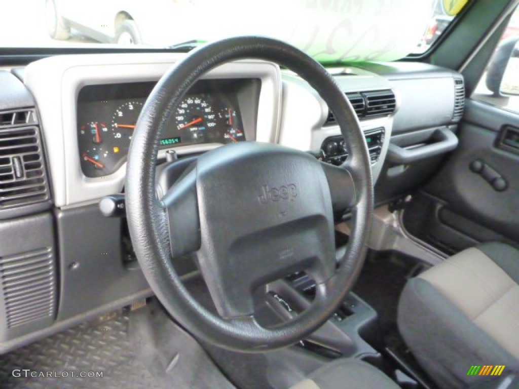 2004 Wrangler X 4x4 - Bright Silver Metallic / Dark Slate Gray photo #15