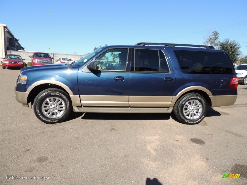 2013 Expedition EL XLT - Blue Jeans / Camel photo #2