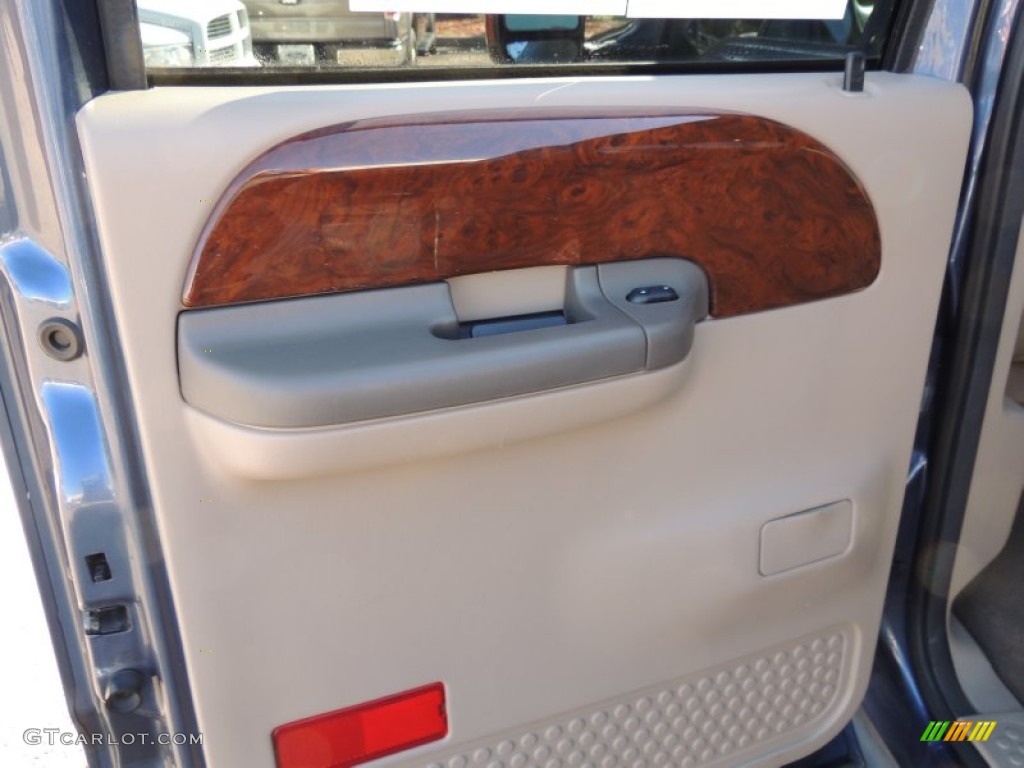 2004 F350 Super Duty Lariat Crew Cab Dually - Medium Wedgewood Blue Metallic / Medium Parchment photo #8