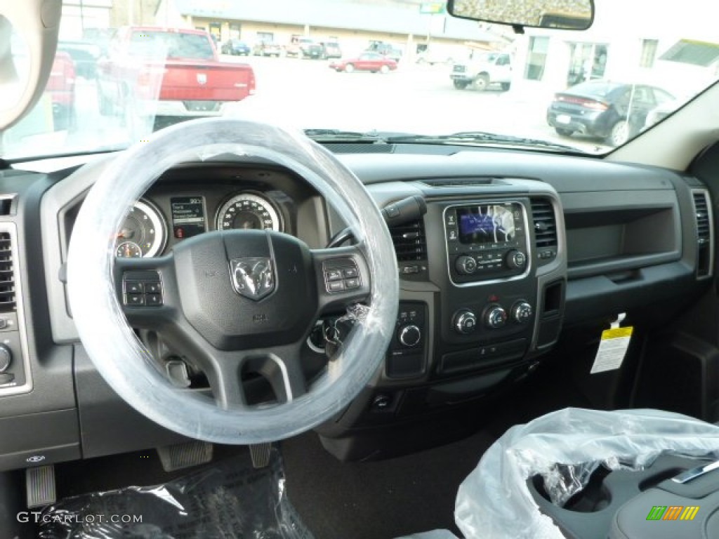 2014 1500 Express Quad Cab 4x4 - Bright White / Black/Diesel Gray photo #13