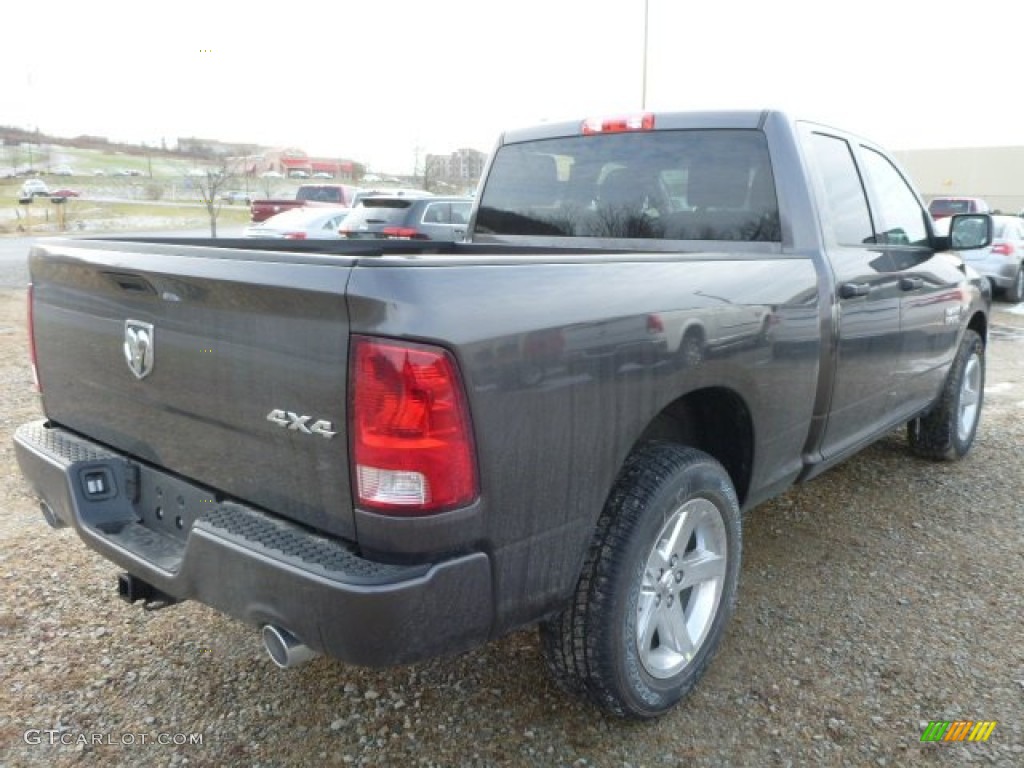 2014 1500 Express Quad Cab 4x4 - Granite Crystal Metallic / Black/Diesel Gray photo #6