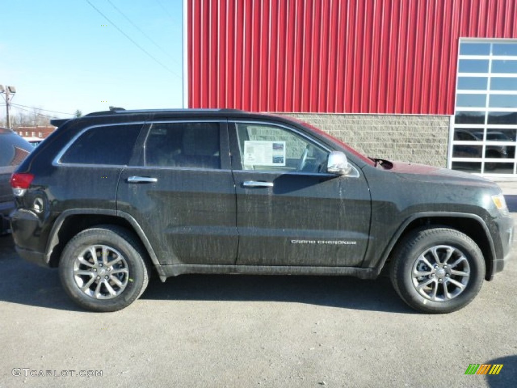 2014 Grand Cherokee Limited 4x4 - Black Forest Green Pearl / New Zealand Black/Light Frost photo #4