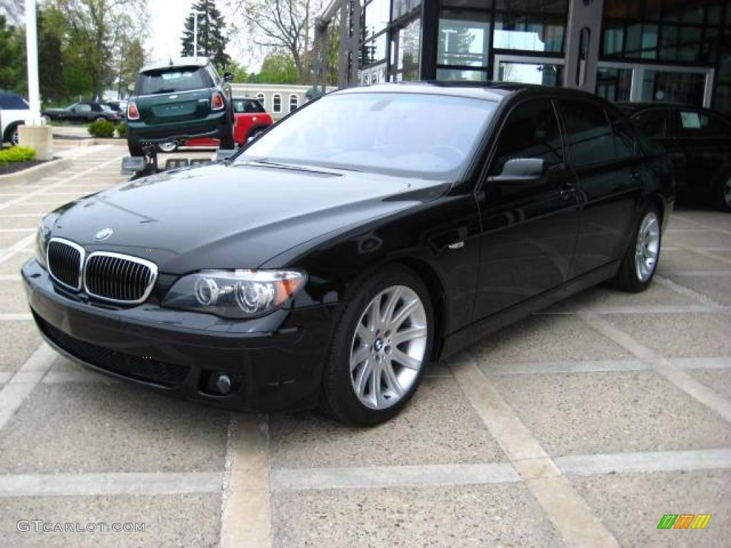 2006 7 Series 750Li Sedan - Jet Black / Black Nasca Leather photo #4