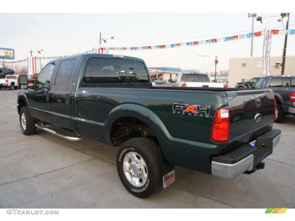 Forest Green Metallic 2011 Ford F350 Super Duty XLT Crew Cab 4x4 Exterior Photo #88795127
