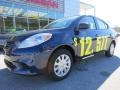 2014 Blue Onyx Nissan Versa 1.6 S Sedan  photo #8