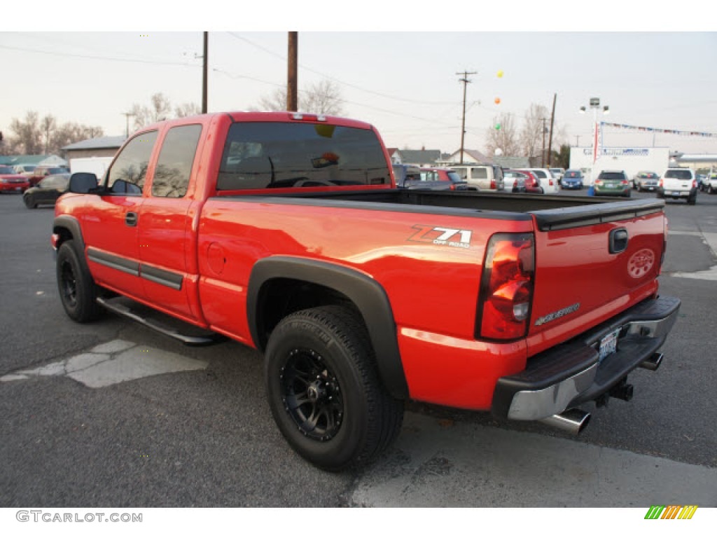 2007 Silverado 1500 Classic LS Extended Cab 4x4 - Victory Red / Dark Charcoal photo #6