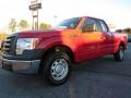 2010 Vermillion Red Ford F150 XL SuperCab  photo #3