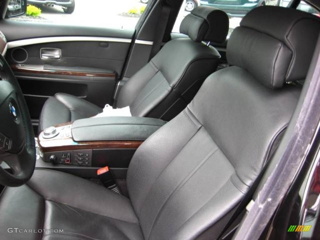 2006 7 Series 750Li Sedan - Jet Black / Black Nasca Leather photo #15