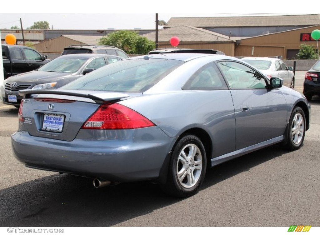 2007 Accord EX Coupe - Cool Blue Metallic / Black photo #4