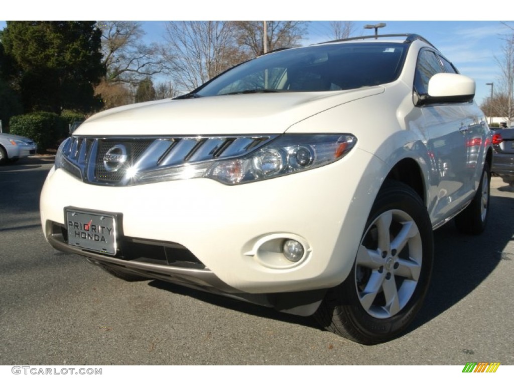 2010 Murano SL AWD - Glacier White Pearl / Beige photo #1