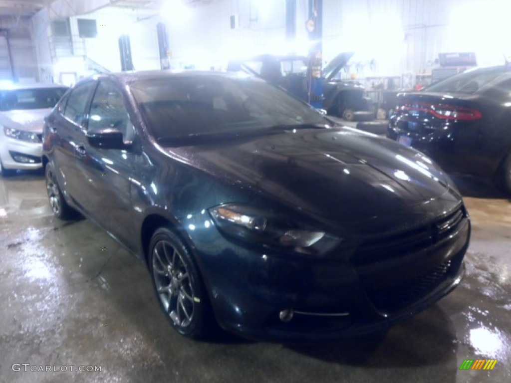 2014 Dart SXT - Maximum Steel Metallic / Black/Light Tungsten photo #1