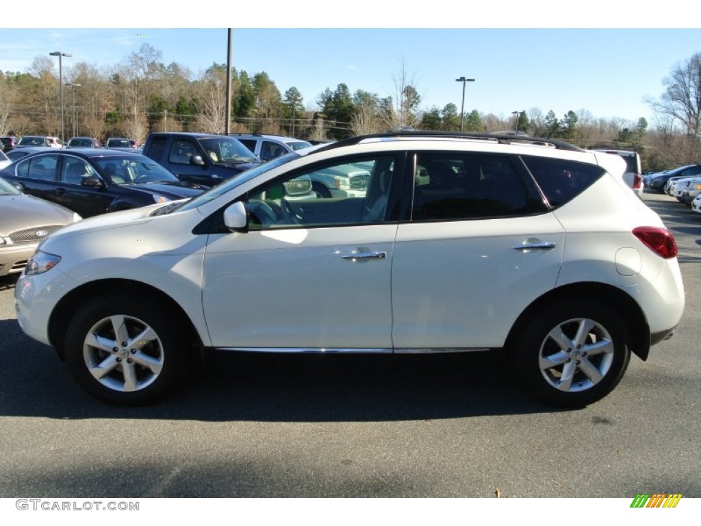 2010 Murano SL AWD - Glacier White Pearl / Beige photo #3