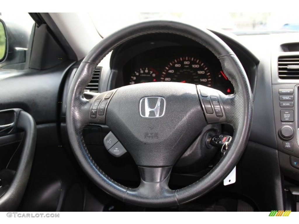 2007 Accord EX Coupe - Cool Blue Metallic / Black photo #12