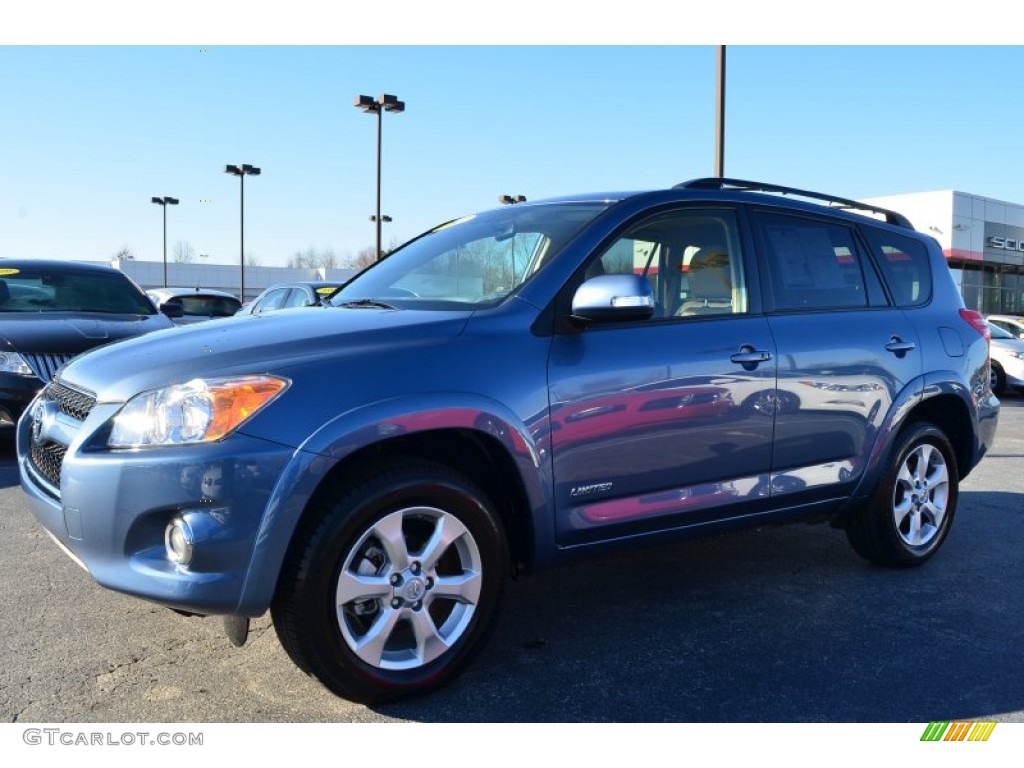 2012 RAV4 Limited - Pacific Blue Metallic / Sand Beige photo #3