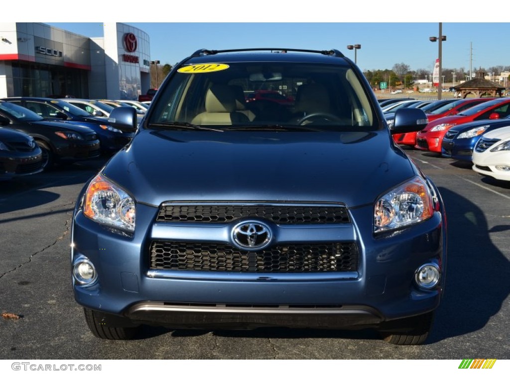 2012 RAV4 Limited - Pacific Blue Metallic / Sand Beige photo #7