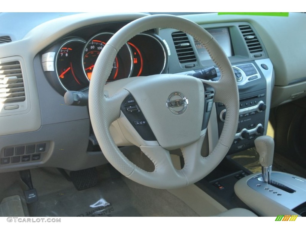 2010 Murano SL AWD - Glacier White Pearl / Beige photo #29