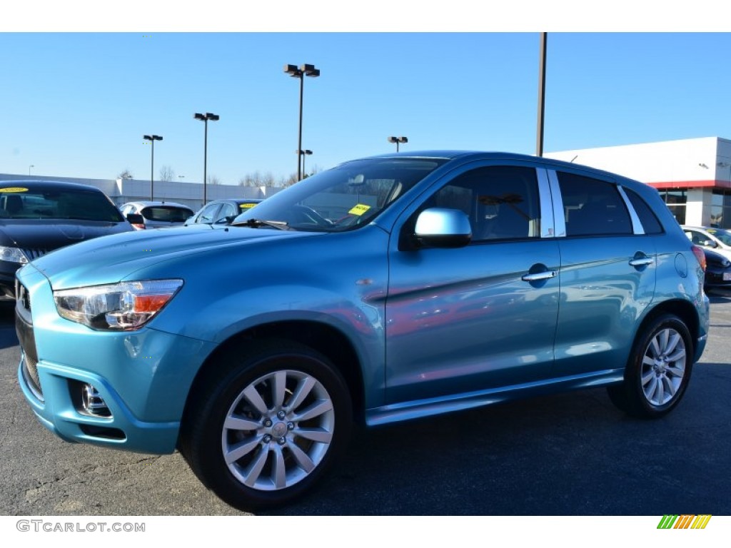 2011 Outlander Sport SE 4WD - Laguna Blue Metallic / Black photo #3