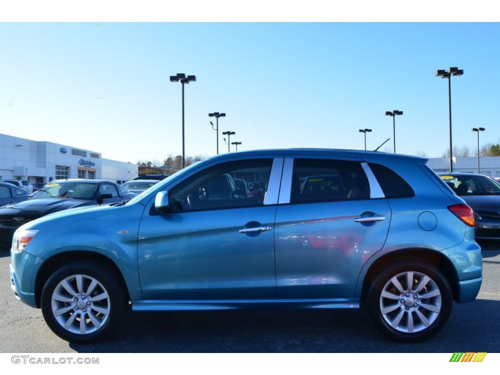 2011 Outlander Sport SE 4WD - Laguna Blue Metallic / Black photo #6